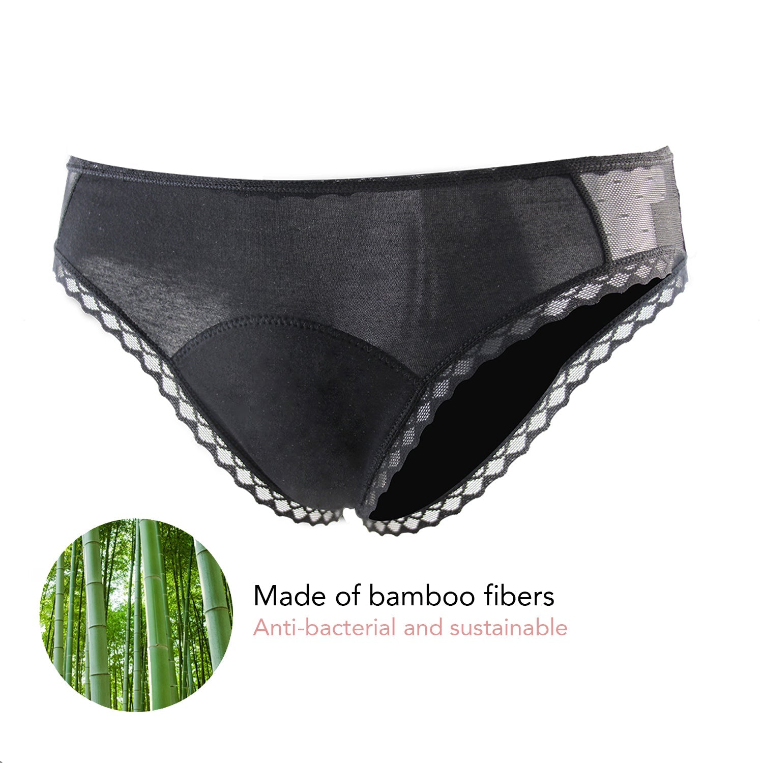 Bamboozy Menstrual Underwear Style 2 Bamboo Lily