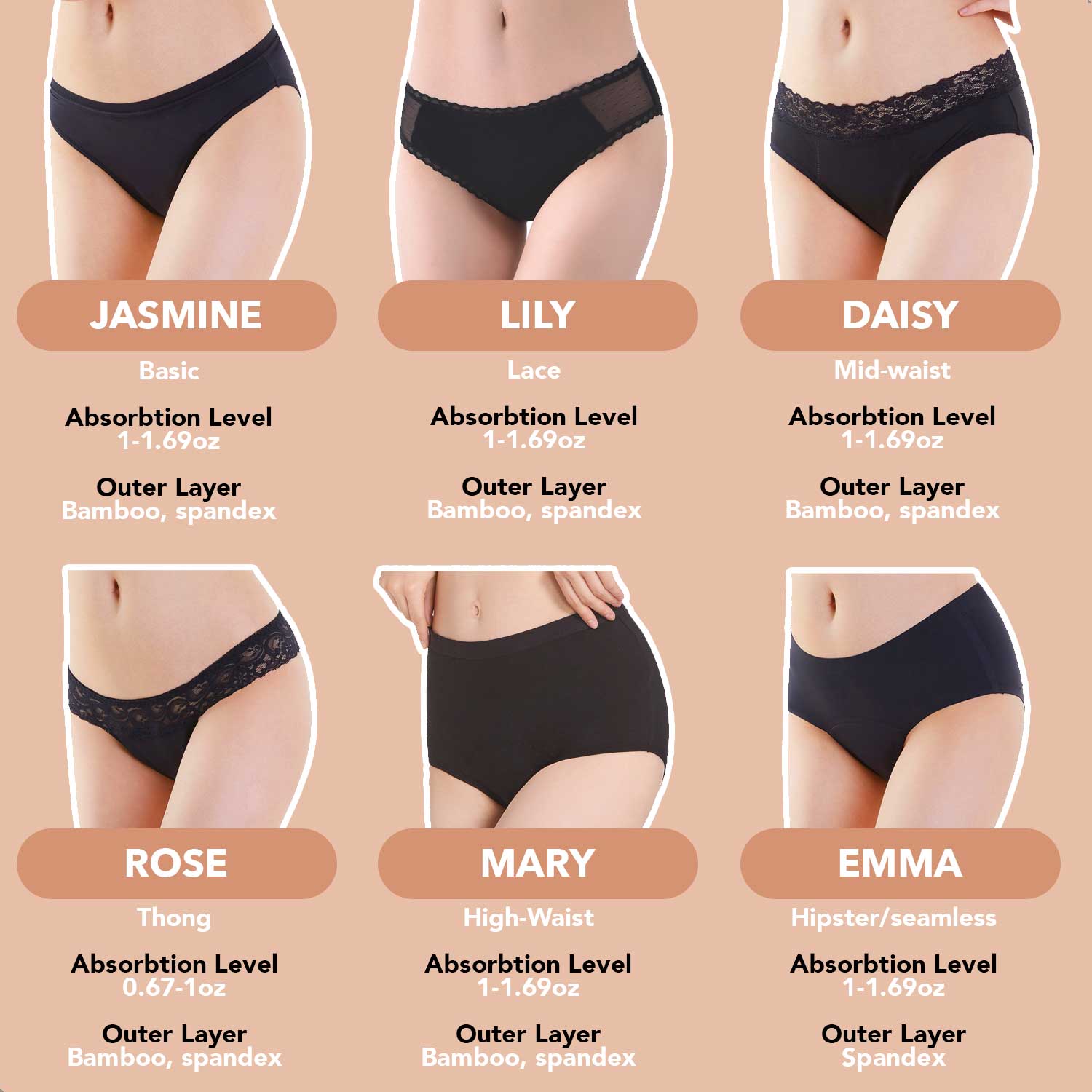 Bamboozy Menstrual Underwear Style 5 Mary