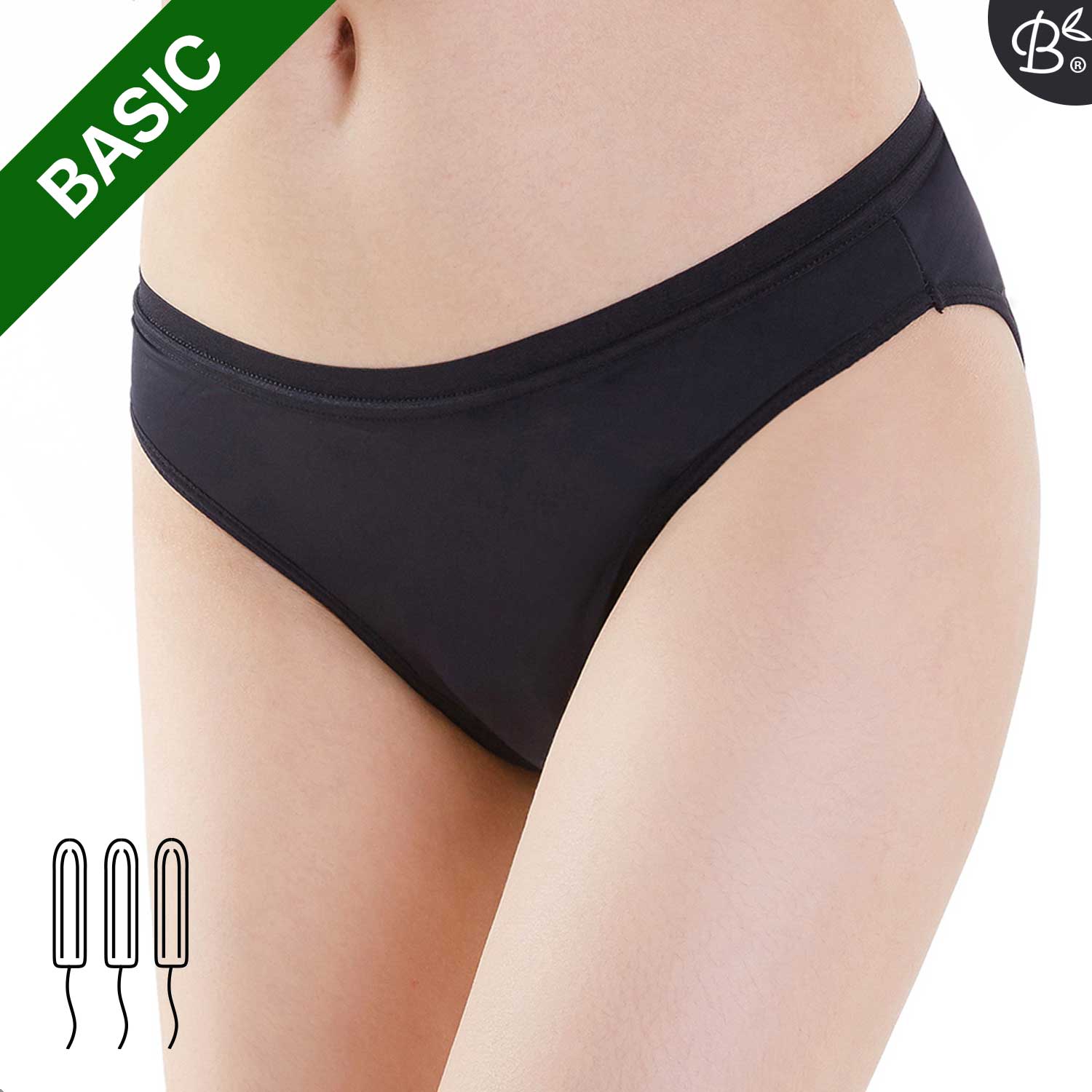 Bamboozy Menstrual Underwear Style 1 Basic Jasmine