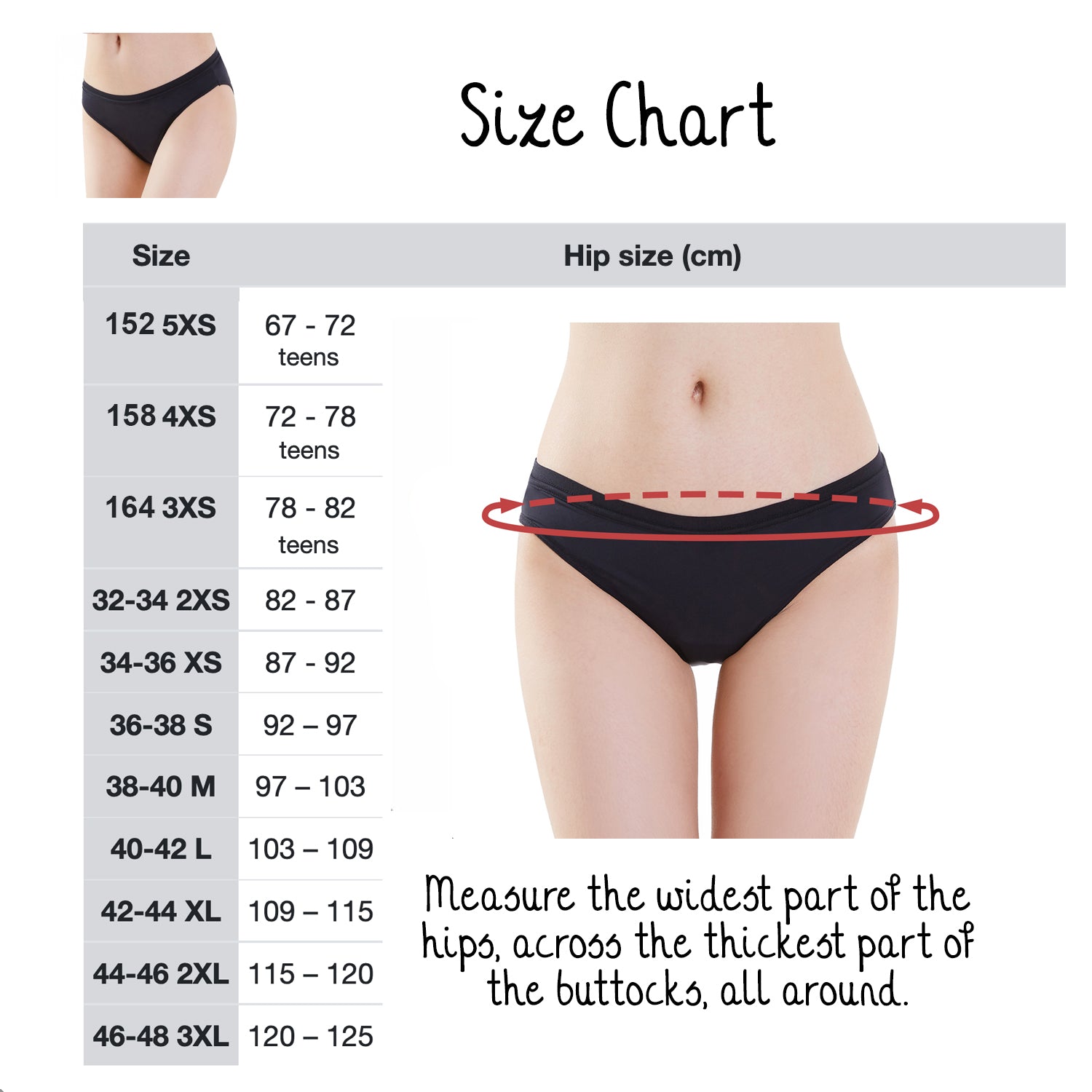 Bamboozy Menstrual Underwear Style 1 Basic Jasmine