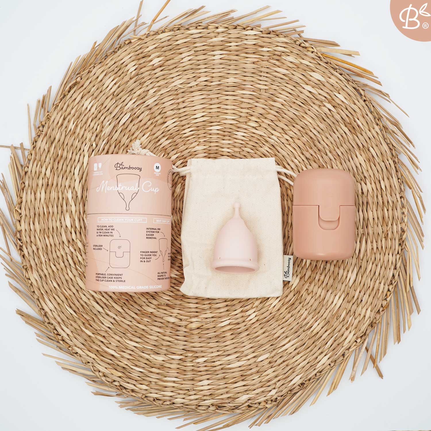 Bamboozy Menstrual cup Set with sterilizer 3rd Generation