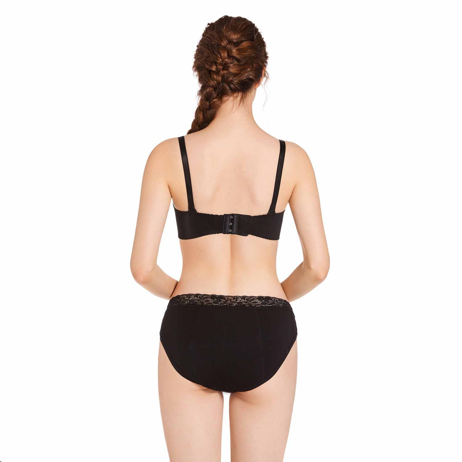 Bamboozy Menstrual Underwear Style 3 Mid-Hip Daisy