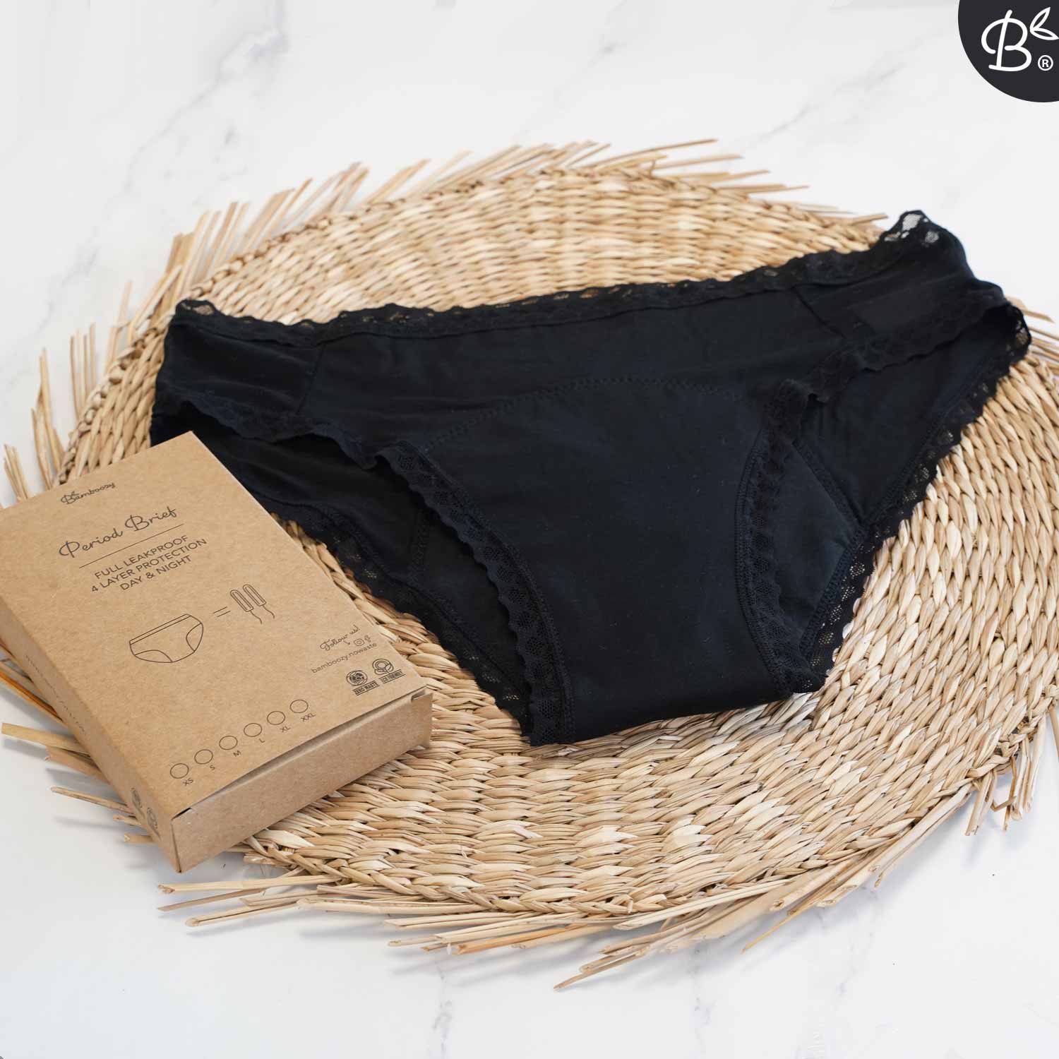 Bamboozy Menstrual Underwear Style 2 Bamboo Lily