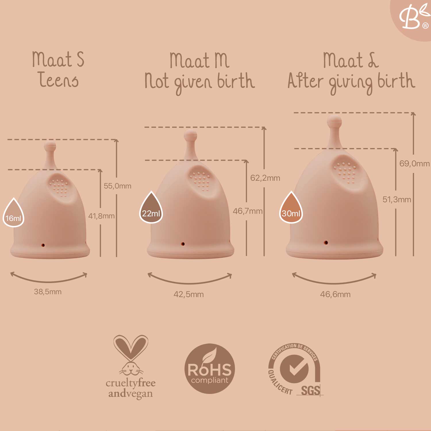 Bamboozy Menstrual cup Set with sterilizer 3rd Generation